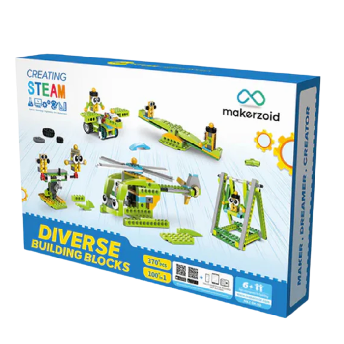 Makerzoid SES-P-3292 100-in-1 STEAM Building Blocks Educational Toy - Buy Online in India