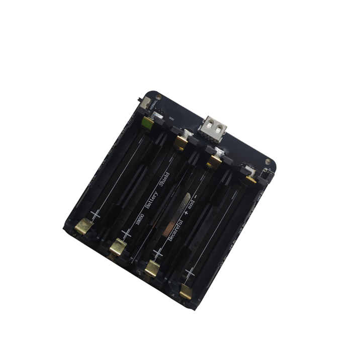 Iotcart 18650 Battery Holder V3 5V/3A 4-Cell Module for Raspberry Pi 3 - Portable Power Solution