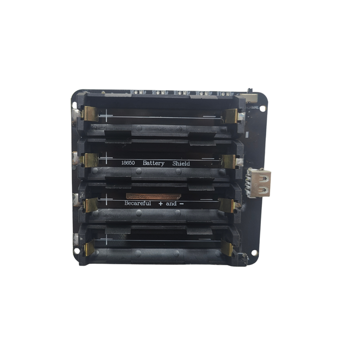 Iotcart 18650 Battery Holder V3 5V/3A 4-Cell Module for Raspberry Pi 3 - Portable Power Solution