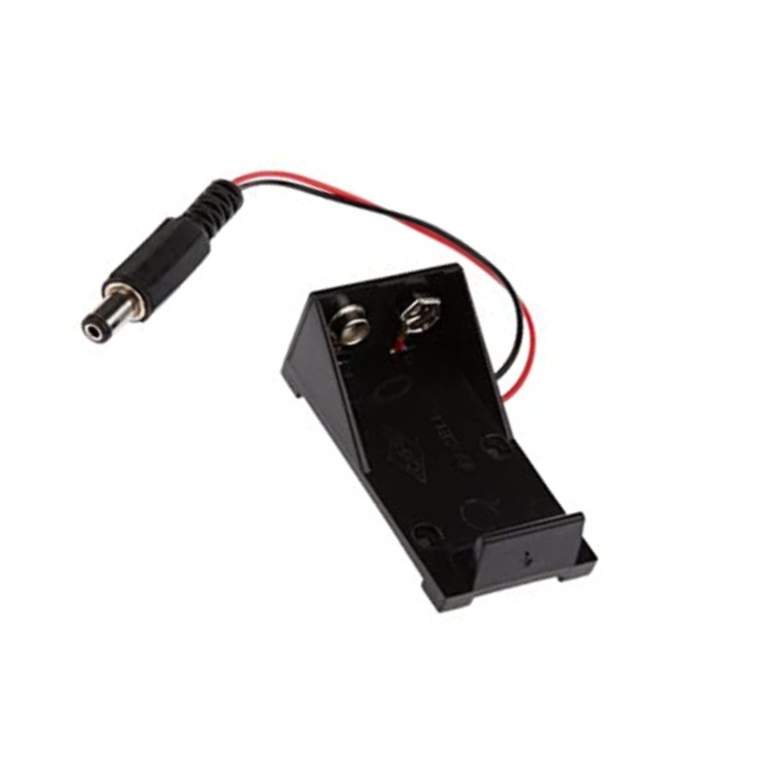Iotcart SES-P-3299 9V Battery Case with DC Jack - Power Supply for Arduino & IoT Projects