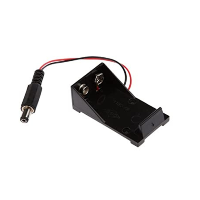 Iotcart SES-P-3299 9V Battery Case with DC Jack - Power Supply for Arduino & IoT Projects