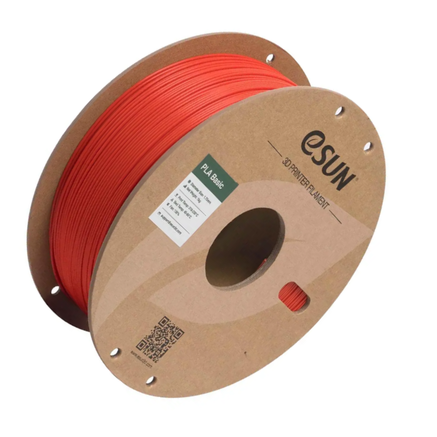 eSun 1.75mm 1kg PLA-Basic 3D Printing Filament Red Color