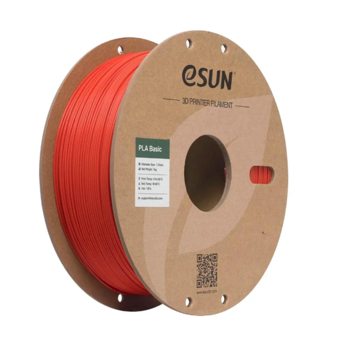 eSun 1.75mm 1kg PLA-Basic 3D Printing Filament Red - Buy in India