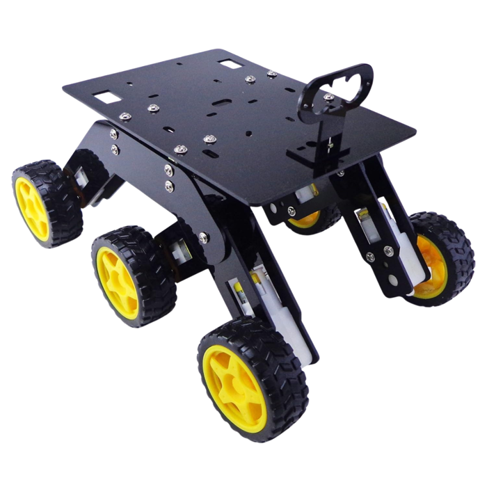 Iotcart SES-P-3346 6WD Acrylic Rover Chassis - DIY Robotics Kit for Arduino