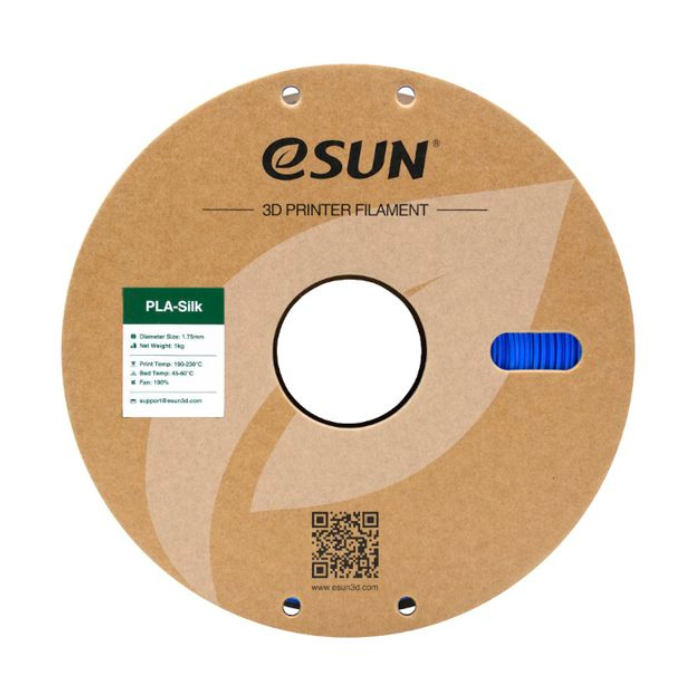 eSun 1.75mm PLA-Silk Filament 1kg Blue - 3D Printing Filament for Aesthetic Models