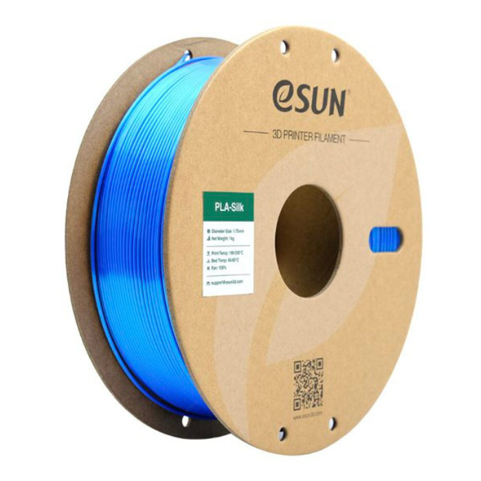eSun 1.75mm PLA-Silk Filament 1kg Blue - 3D Printing Filament for Aesthetic Models