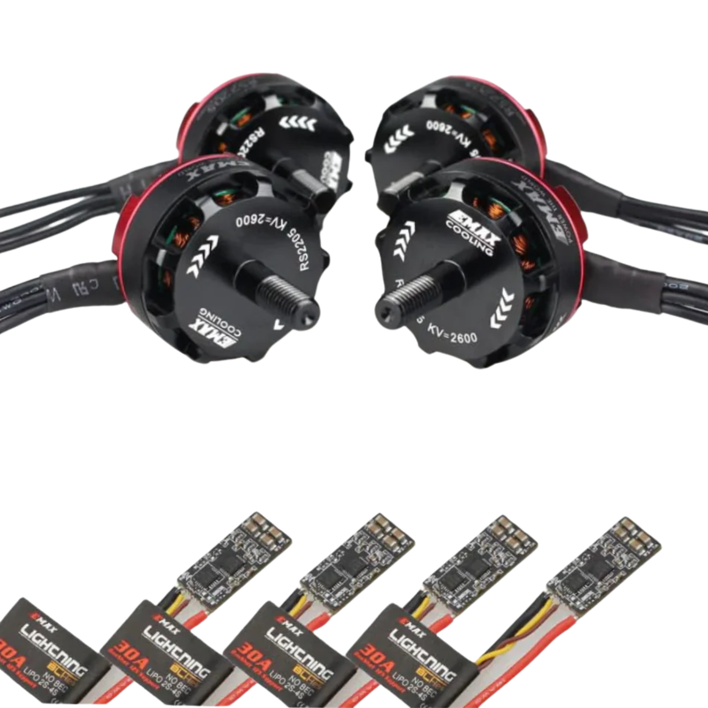 EMAX RS2205 2-4S Race Spec 2600KV Brushless Motor Kit