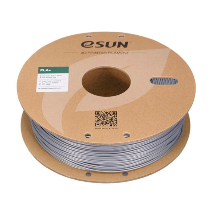 eSun PLA+ 1.75mm 3D Printing Filament 1kg Silver Color