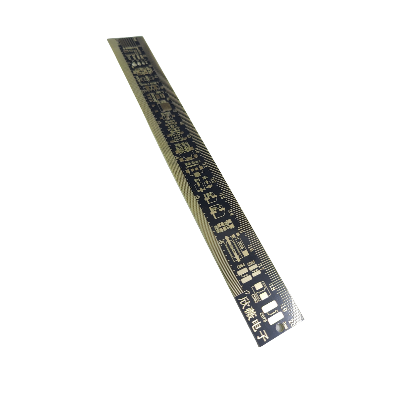Multipurpose 20cm PCB Ruler – Engineering Measuring Tool