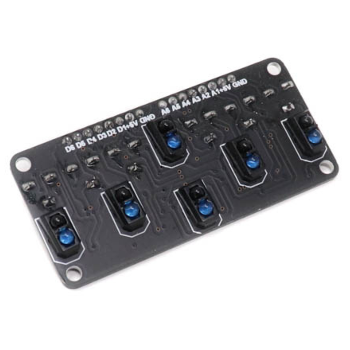 SmartElex RLS-06 Analog & Digital 6 IR Line Sensor Array with Potentiometer