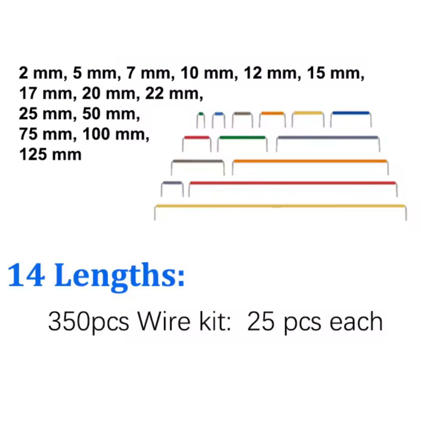 350PCS Breadboard Assorted Copper Jumper Wire Kit