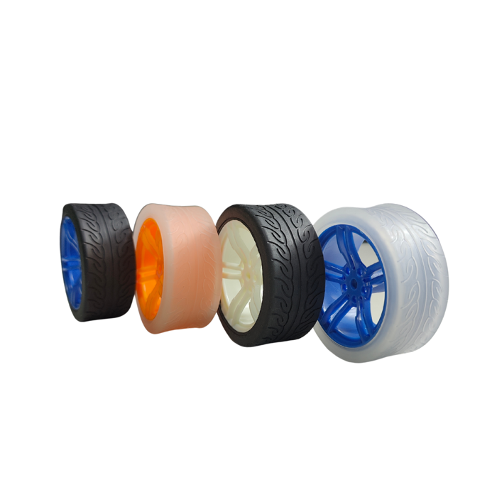Iotcart 65mm TT BO Motor Robot Rubber Wheel - 2kg Load for DIY Robots