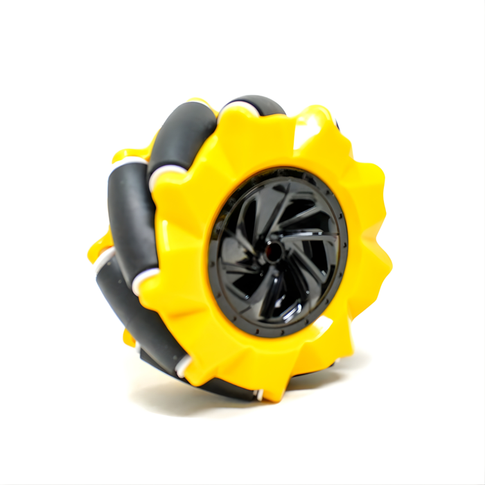 Iotcart 80mm Mecanum Wheel Set (Yellow) - Omnidirectional Robotics Mobility