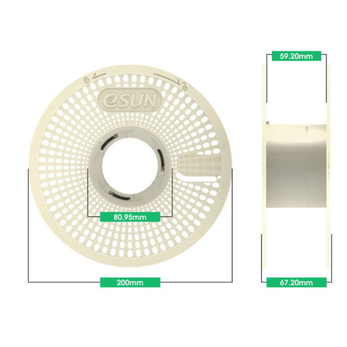 eSun eSpool+ Reusable Filament Spool for 3D Printers - Buy Online in India
