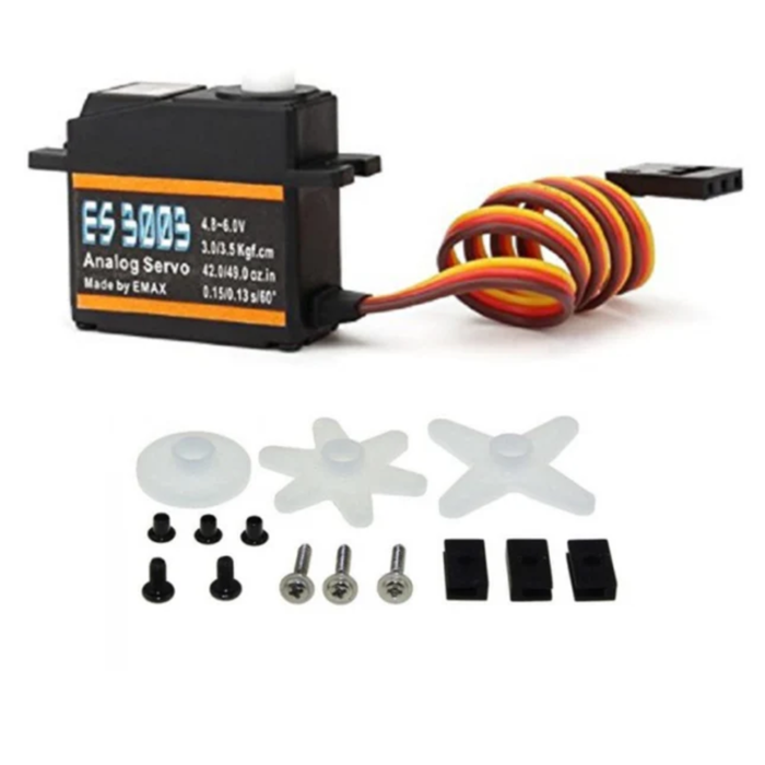 EMAX ES3003 17g 23T Plastic Gear Analog Servo for RC Airplane