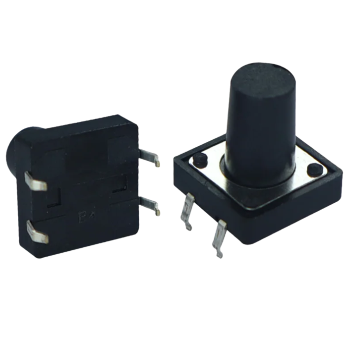 Iotcart 12X12X17mm 4 Pin Tactile Switch - 12V Momentary Push Button