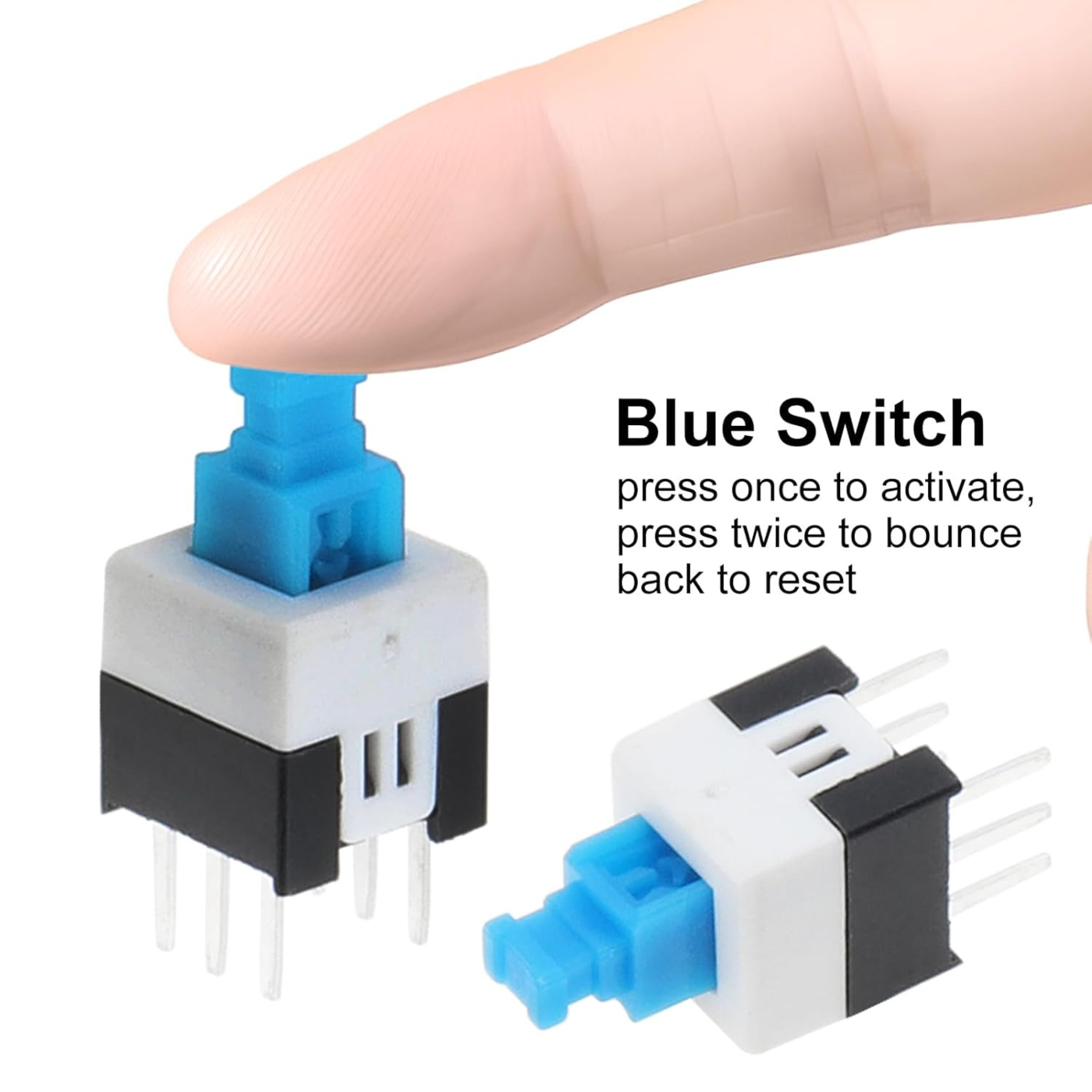 Tactile Push Button Switch Assortment Kit – 180PC 10 Value 6x6mm 4 Pin