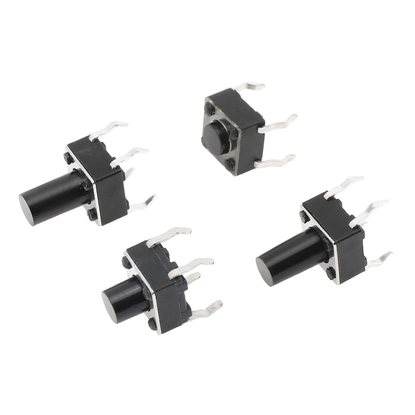 Tactile Push Button Switch Assortment Kit – 180PC 10 Value 6x6mm 4 Pin