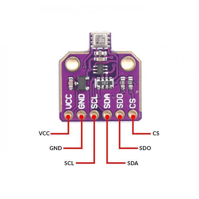BME680 Digital Humidity Temperature Pressure High Altitude Sensor Module