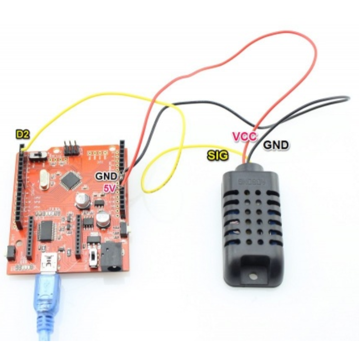 Iotcart AM2301 3-5V Digital Temp & Humidity Sensor - IoT Weather Monitoring