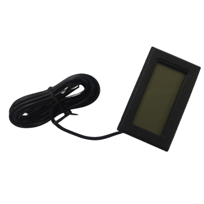 Iotcart Mini LCD Digital Thermometer with Probe - 38.2" Cable, °C/°F Display