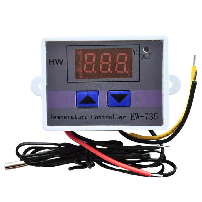 XH-W3002 Intelligent Led Digital Microcomputer Temperature Controller Mini Thermostat Switch with Water-Resistant Sensor Probe 10A (Max) Multipurpose Controller