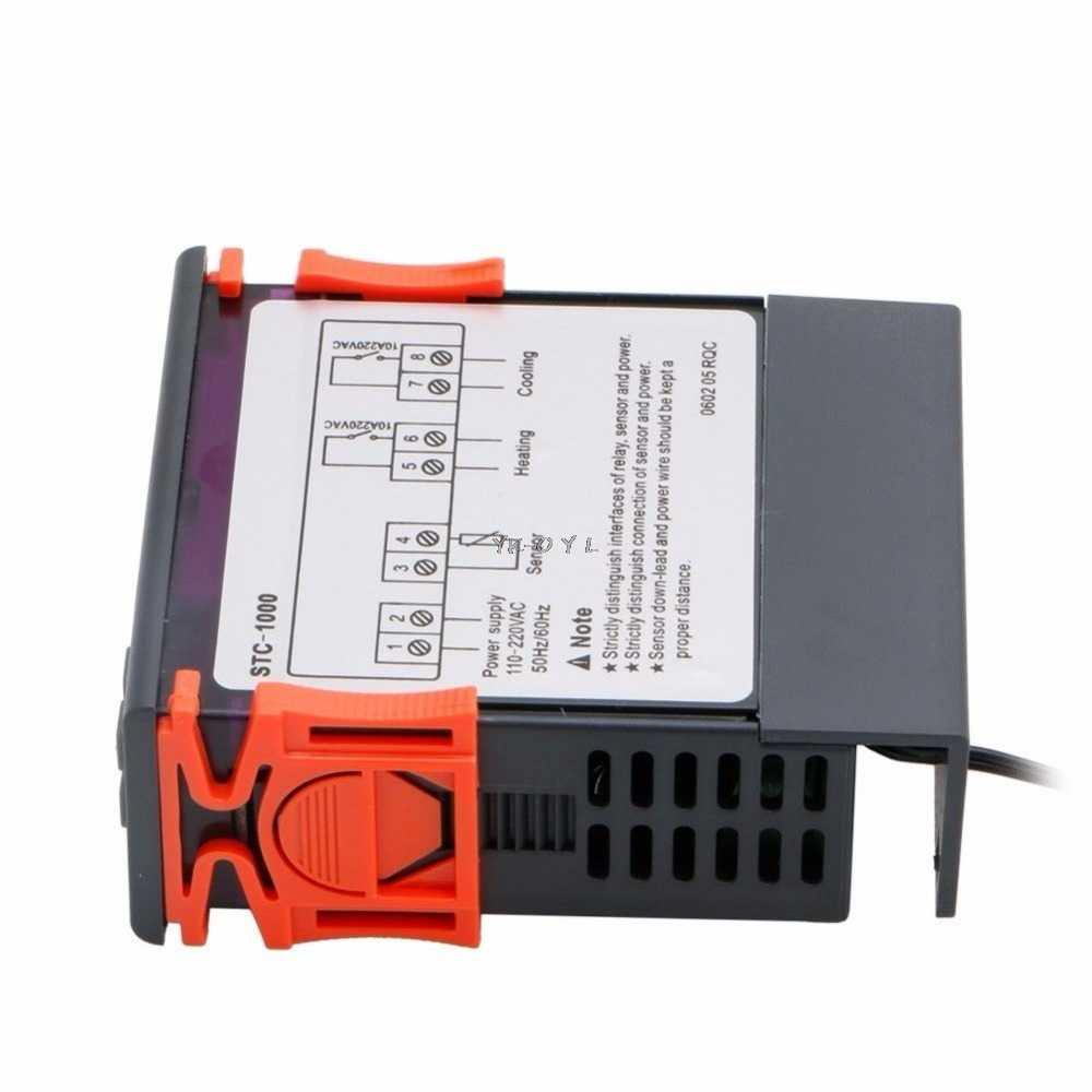 110V~ 220V AC All-Purpose Temperature Control Controller with Sensor 2 Relay Output Thermostat Stc-1000