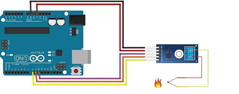 DC 3-5V MAX6675 Module + K Type Thermocouple Temperature Sensor Thermocouple Sensor Set M6 Screw and Jumper Wire F to F 5pcs
