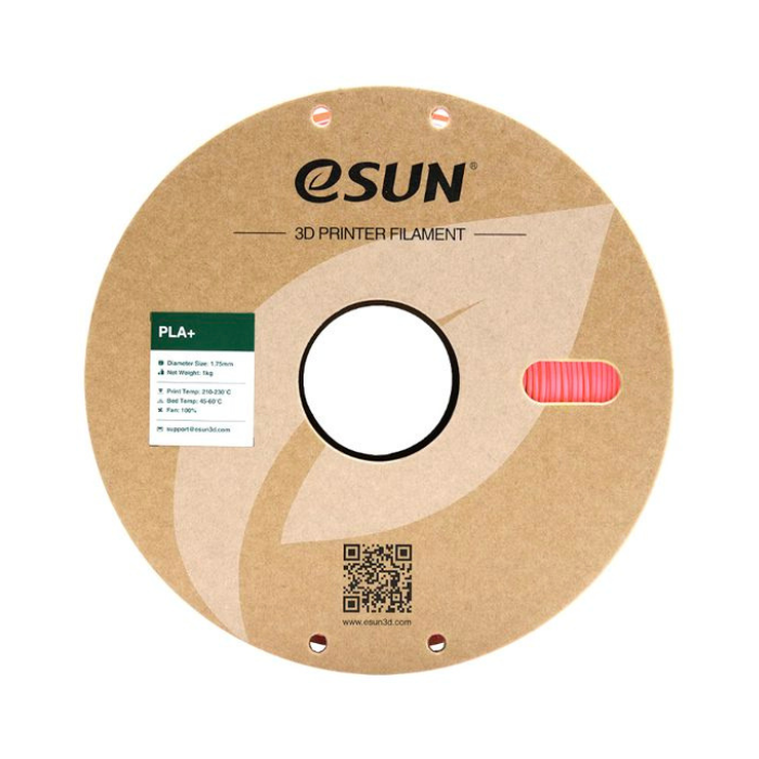 eSun PLA+ 1.75mm Pink 3D Printer Filament 1kg - High-Strength, Low Odor, for FDM Printers