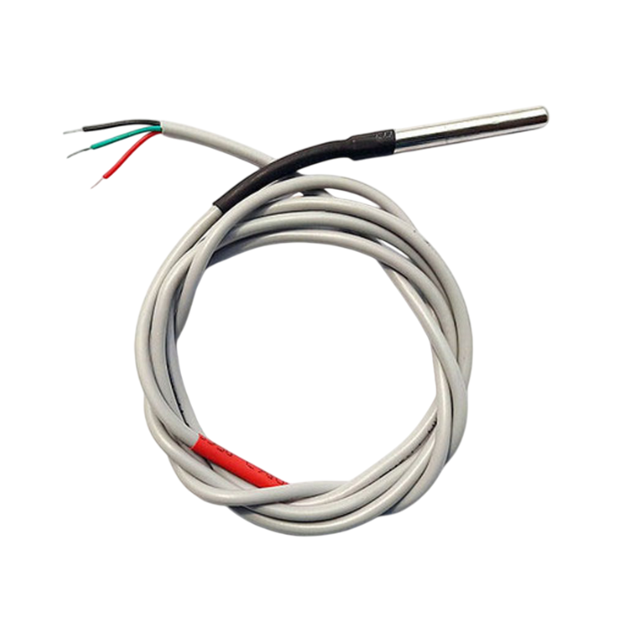DS18B20 Waterproof Temperature Sensor Probe 1m Range -7Semi