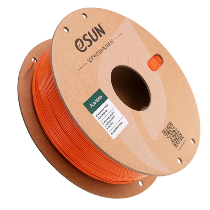 eSun PLA-Matte Filament 1.75mm 1kg Tangerine - 3D Printing Filament