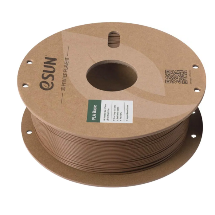 eSun 1.75mm PLA-Basic Brown 3D Printing Filament 1kg - For FDM Printers