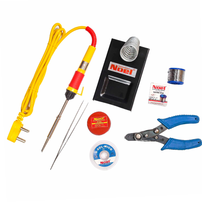 Noel 7 in 1 Soldering Iron Kit 25W Gold - Complete Electronics Toolkit