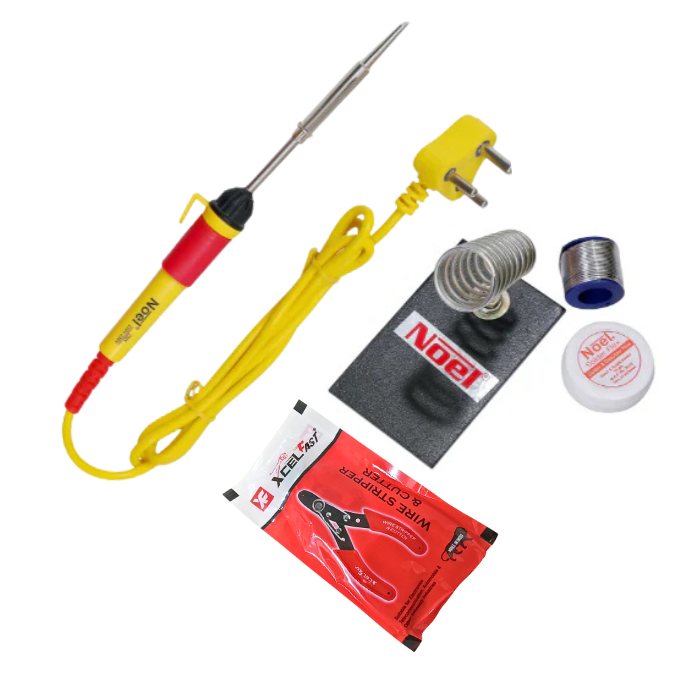 Noel 5 IN 1 25W Soldering Iron Kit Gold - Electronics Tool for Hobbyists & Engineers