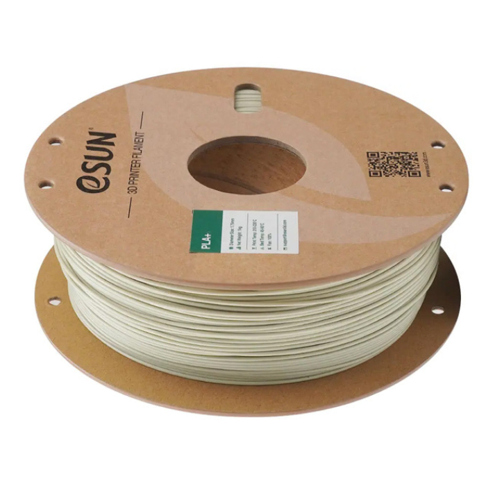eSun PLA+ 1.75mm 3D Printing Filament 1kg Light Khaki - High-Strength Filament for Reliable Printing