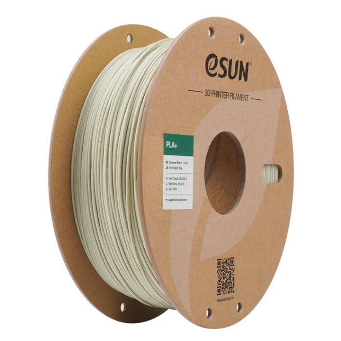 eSun PLA+ 1.75mm 3D Printing Filament 1kg Light Khaki - High-Strength Filament for Reliable Printing