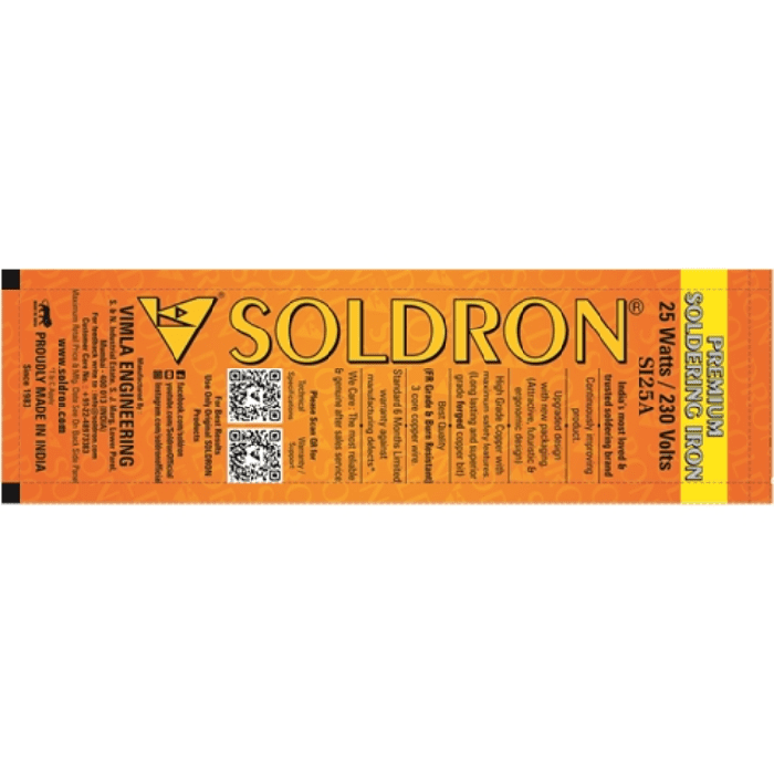Soldron 25W 230V Soldering Iron for Electronics & PCB Work - Buy Online in India