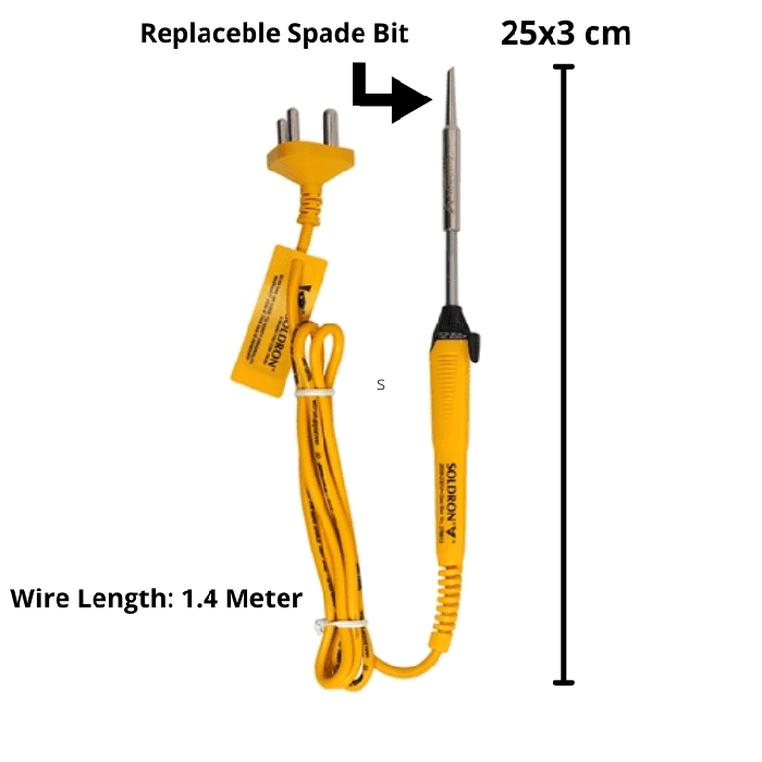Soldron 25W 230V Soldering Iron for Electronics & PCB Work - Buy Online in India