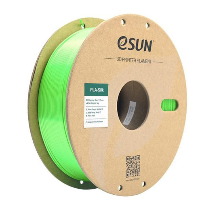 eSun 1.75mm PLA-Silk Green Filament 1kg - 3D Printing Filament for Decorative & Prototype Models