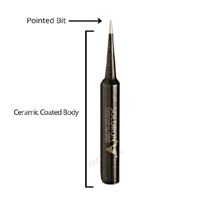 Soldron CB25N3 25W Ceramic Coated 3mm Chisel Tip - Soldering Iron Bit