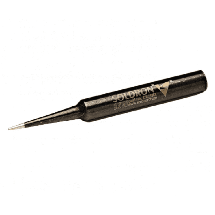 Soldron CB25N3 25W Ceramic Coated 3mm Chisel Tip - Soldering Iron Bit