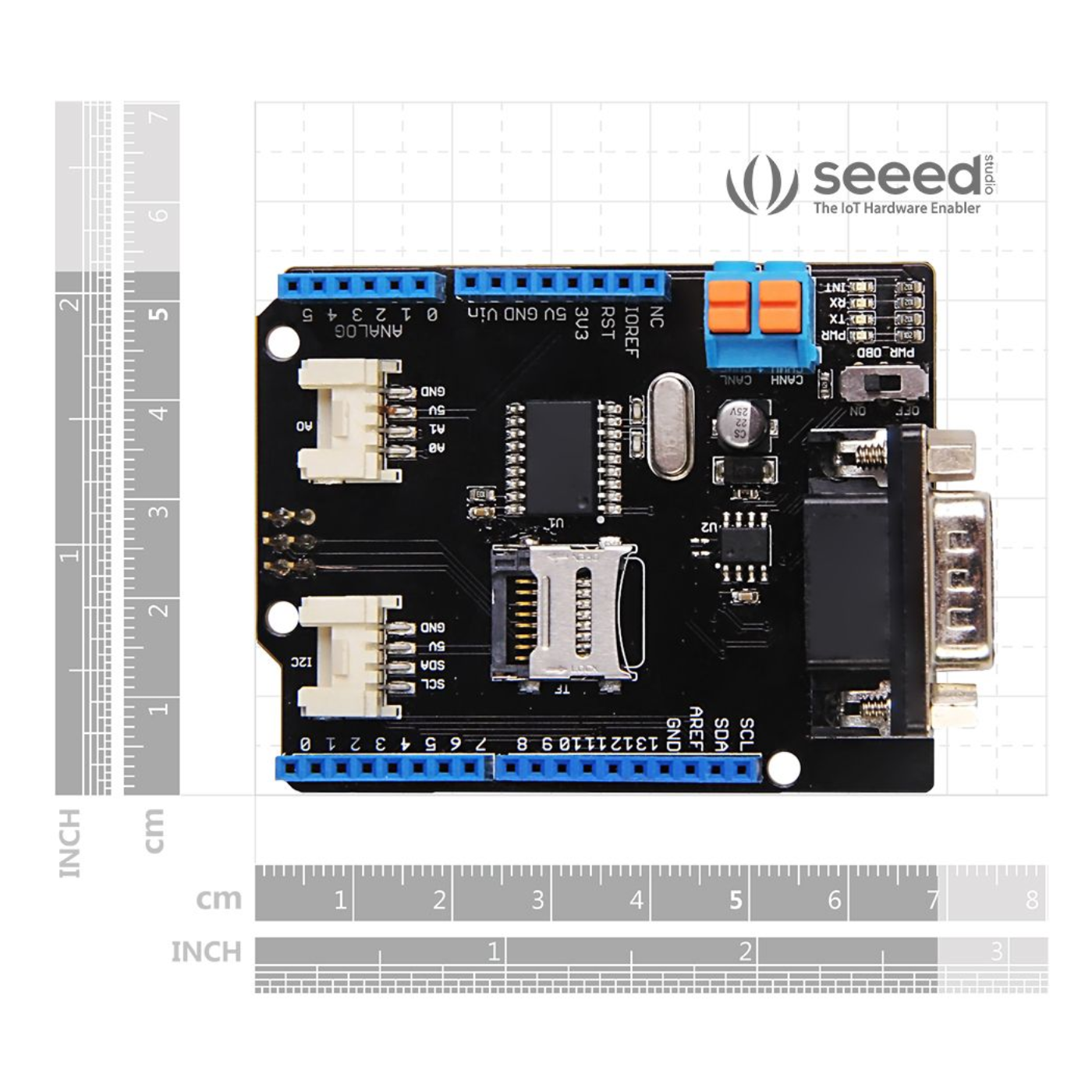 Seeed Studio CAN-BUS Shield V2 with High-Performance MCP2515 Controller & MCP2551 Transceiver