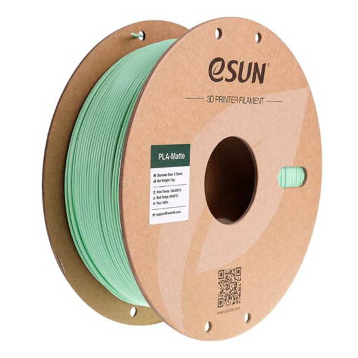 eSun 1.75mm PLA-Matte Filament 1kg Mint Green - 3D Printing Material