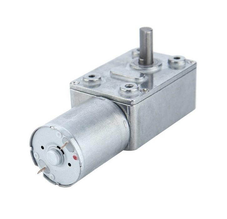 JGY370 DC 12V 210 RPM High Torque Worm Gear Motor - Robotics & Automation