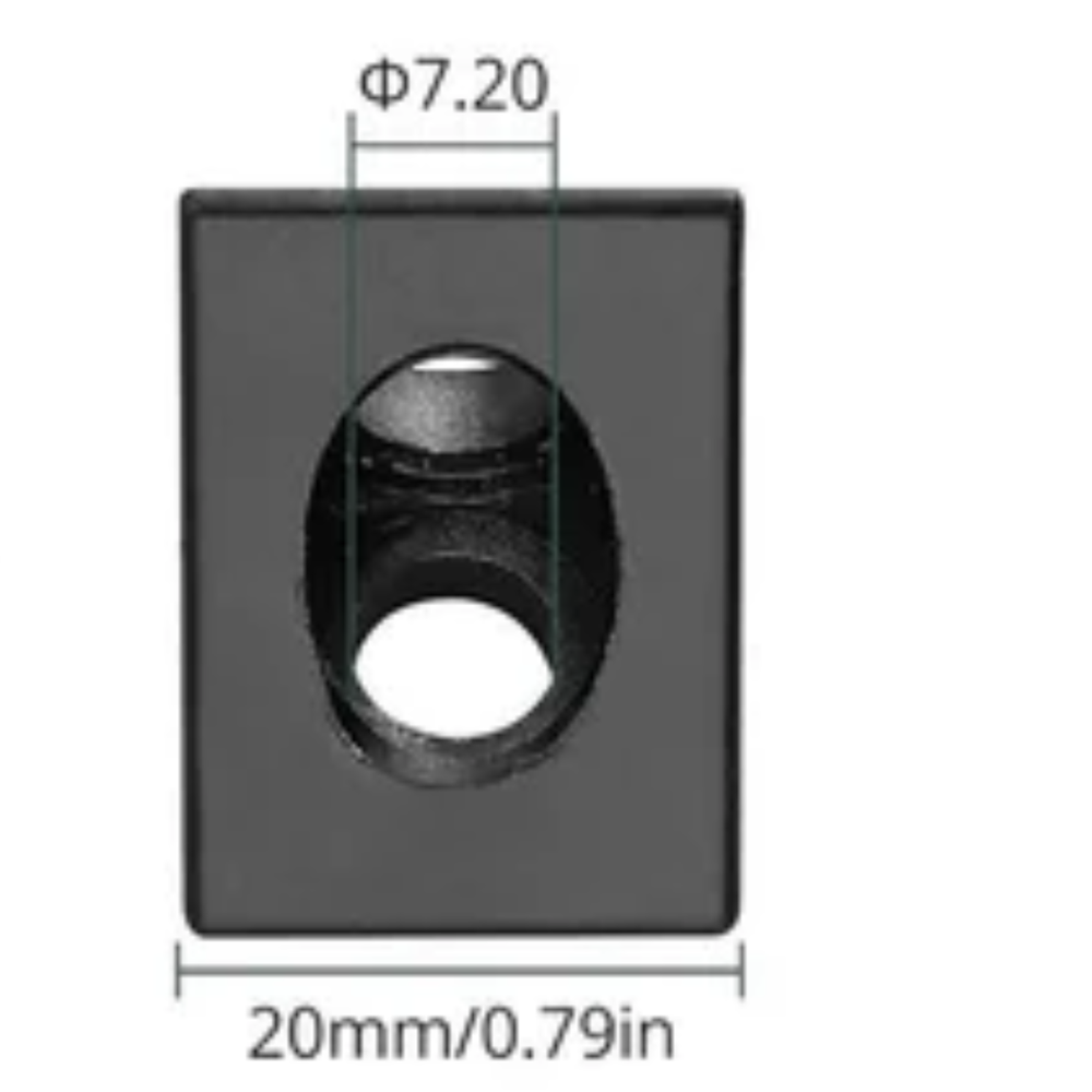 Angle Bracket L Joint Black