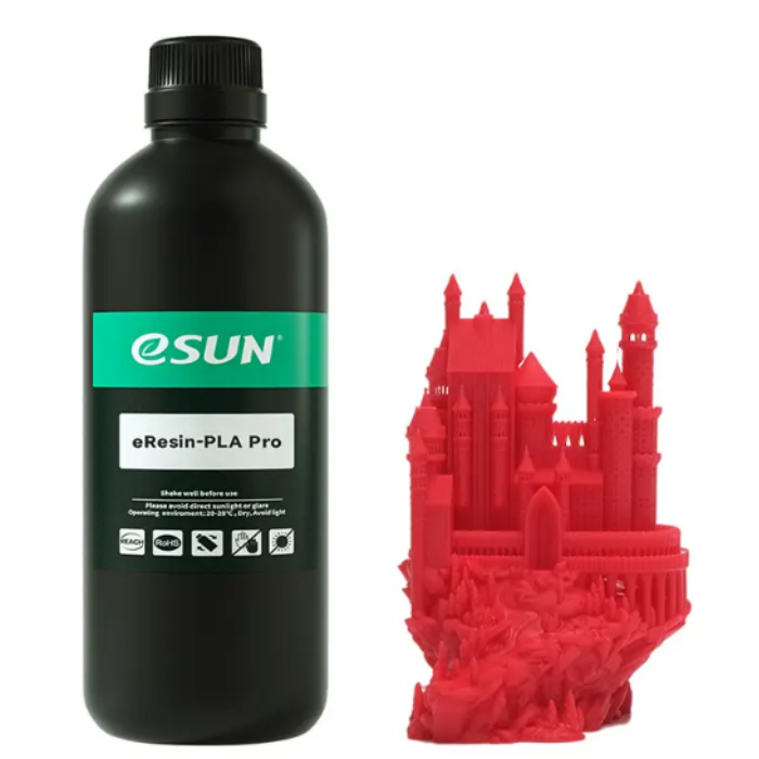 eSun eResin-PLA Pro Red 1kg 3D Printing Resin - High Precision for SLA/DLP Printers