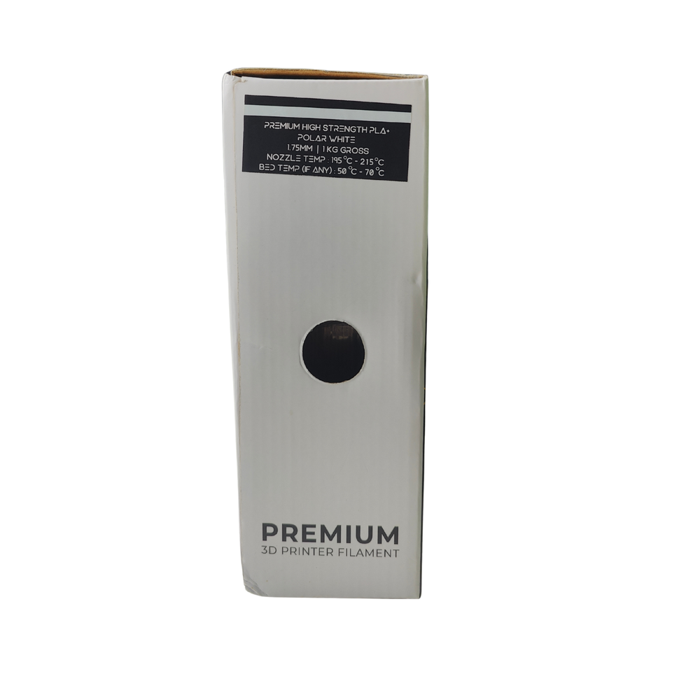 Premium HS PLA 1.75mm 3D Printing Filament 1kg-Polar White Color