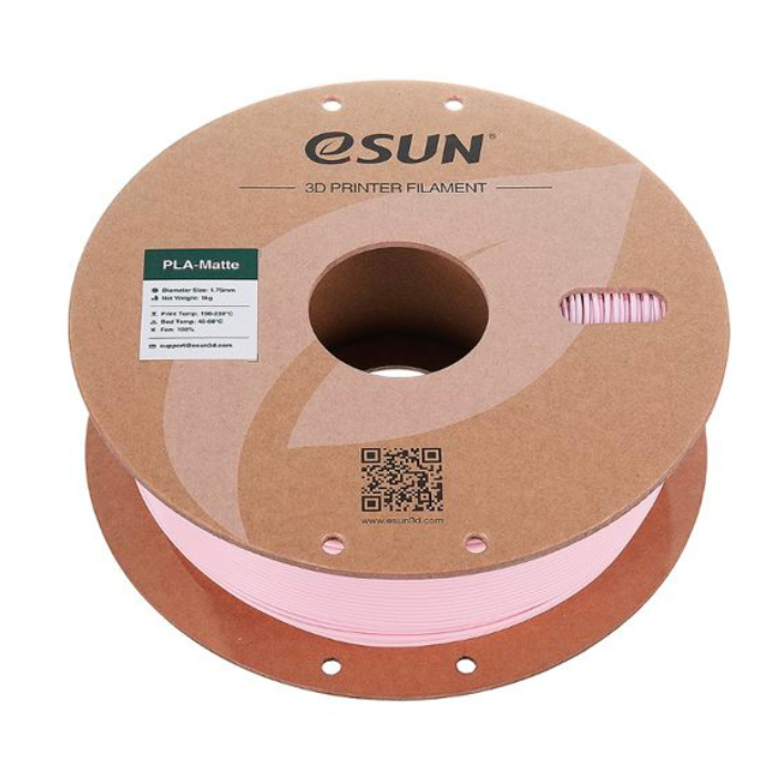 eSun 1.75mm PLA-Matte Filament 1kg Peach Pink Color