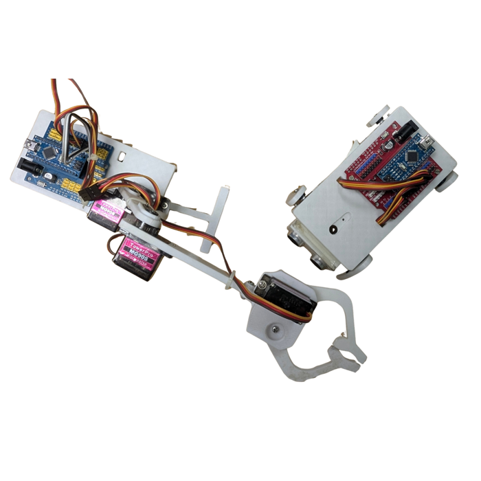 STEM 2-in-1 Robotic Kit Quadruped Dog Robot and 4DOF Robotic Arm
