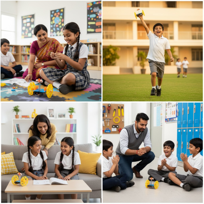 Pludo Self Balancing Car – Balance & Motion Learning DIY Kit for Kids Ages 5–8 | Grade 1-3